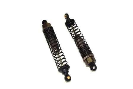 Onderdeel rc auto 1230362 schokbreker set voor/achter monstertruck met stelring Aluminium, 2 Stuks