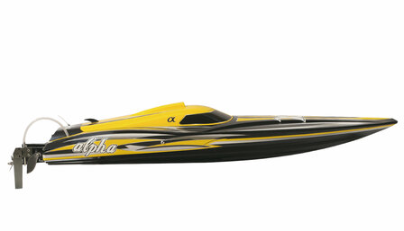 RC speedboot Alpha Flame Scheme 1060mm brushless 4-6S kleur geel