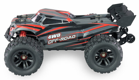 RC Auto 22629  HYPER GO TRUGGY BRUSHLESS 4WD 1:16 RTR SCHWARZ/ROT