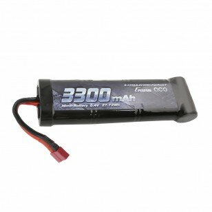 Batterij Gens ace 3300mAh 8.4V 7-Cell NiMH Flat Battery Pack with T-plug
