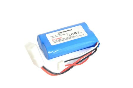 Li-on accu 7,4 V 1800 mAh  mini Tamiya aansluiting voor henglong tanks V6.0 / V7.0 uitvoeringen