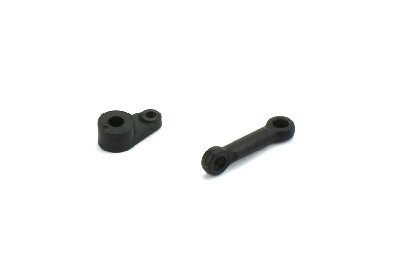 Onderdeel voor Carisma auto CA16032  Carisma - MSA-1E SERVO HORN &amp; STEERING LINK SET