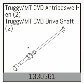 1330361 Ersatzteil f&uuml;r Absima 1:8 V2 Basher Serie    Passend f&uuml;r Varianten : Torch, Assassin 4S &amp; 6S Brushless 