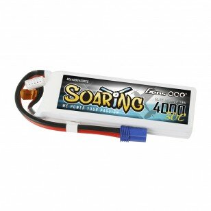 Gens ace Soaring 4000mAh 14.8V 30C 4S1P Lipo Battery Pack with EC5 plug