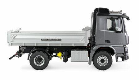 22611 MERCEDES AROCS HYDRAULIK vrachtwagen kieper PRO METALL 2,4GHZ RTR metallic Grijs