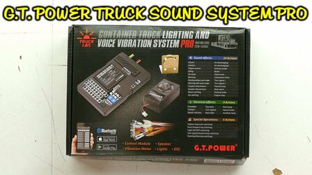 Rc container truck sound en verlichtings set 28969 GT Power Container Truck Light and Voice Vibration System Pro (EU-Trucks)
