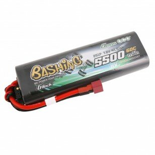 Gens ace G-Tech 5500mAh 7.6V 2S1P 60C HV car Lipo Battery Pack Hardcase with T Plug