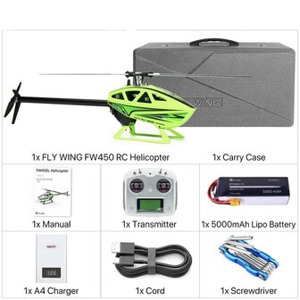 RC helicopter flywing FW450-V3 