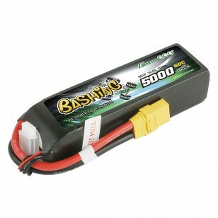 Gens ace 5000mAh 14.8V 4S1P 60C Lipo Battery Pack with XT90 Plug-Bashing Series