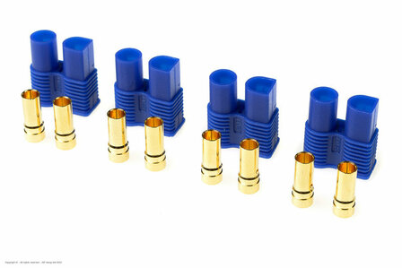 Revtec - Connector - EC3 - Gold Plated - Male - 4 pcs