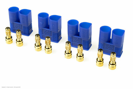 Revtec - Connector - EC3 - Gold Plated - Female - 4 pcs