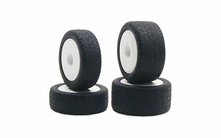 Onderdeel voor Carisma RC - GT24B WHITE WHEELS/TIRES MOUNTED CA-15636