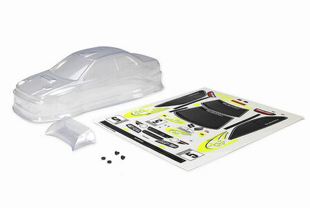 Onderdeel voor Carisma RC - GT24 Subaru WRC Clear Body Set WB 121mm CA16126