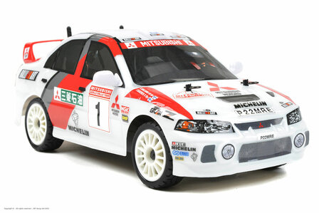 RC auto Carisma Racing - GT24 Mitsubishi Lancer Evo 4 WRC - 4WD - Brushless - RTR - 1/24 CA86868