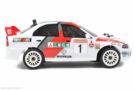RC auto Carisma Racing - GT24 Mitsubishi Lancer Evo 4 WRC - 4WD - Brushless - RTR - 1/24 CA86868