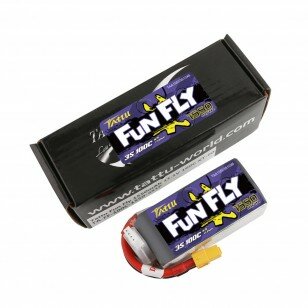 Tattu Funfly Series 1550mAh 11.1V 100C 3S1P Lipo Battery Pack with XT60 Plug