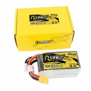 Lipo batterij, Tattu R-Line Version 3.0 1800mAh 14.8V 120C 4S1P Lipo Battery Pack with XT60 Plug