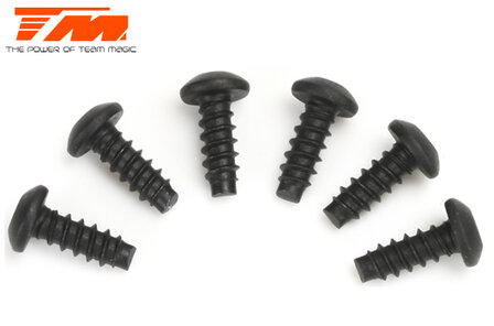 TM116308BU E4RS/JS/JR II / E4RS III / E4RS4 - Button Head - Self Tapping - Hex Allen - 3 x 8mm 6 pcs