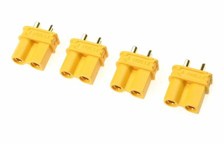 GF-1033-002 Revtec - Connector - XT-30 U - Gold Plated - Male - 4 pcs