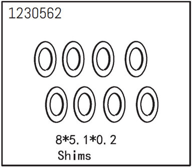 Shimscheiben 8*5.1*0.2  1230562