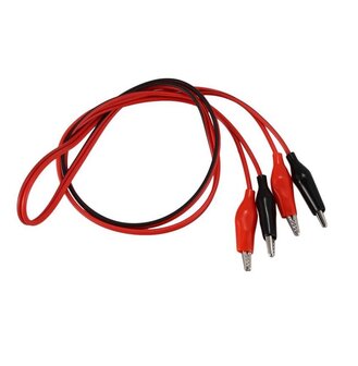 Dual Red And Black Test Leads Alligator Clips Jumper Cable &ndash; 0.5 Meter Cable