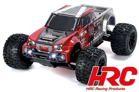 HRC15011BL 1/10 XL Elektrisch - 4WD Monster Truck - RTR - HRC NEOXX - Brushless - Scrapper ROOD/ZWART
