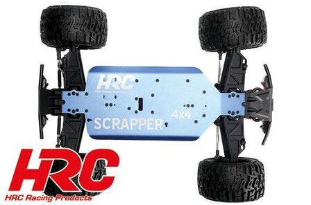 HRC15011BL2 1/10 XL Elektrisch - 4WD Monster Truck - RTR - HRC NEOXX - Brushless - Scrapper Blauw/ZWART