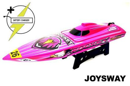 RC speedboot Raceboot - Elektrisch - RTR - Rocket V2 - BORSTELLOOS - HRC COMBO - 11.1V 2500mAh 40C LiPo en AC Balanslader