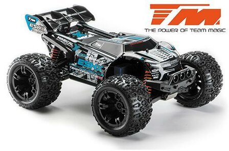 TM510006B  Car - 1/10 Racing Monster Electric - 4WD - RTR - Brushless 4S - Waterproof - Team Magic E5 HX 4S - Black/Blue