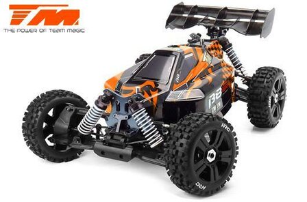 TM560011EH6 Car - 1/8 Electric - 4WD Buggy - RTR - 2250kv Brushless Motor - 6S - Waterproof - Team Magic B8ER Orange Black
