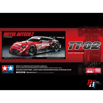 RC auto bouwpakket Tamiya 58735 1:10 RC Motul Autech Z 2023 TT-02 29.03.2024 