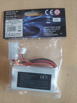 28985 Li-on accu 7,4 V 20000 mAh  Tamiya aansluiting voor henglong tanks V6.0 / V7.0 uitvoeringen