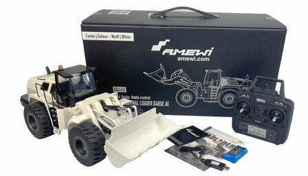 RC shovel RADLADER G485 AE wei&szlig; 1:14, Teilmetall RTR, Sound, Licht, 10-Kanal 22535