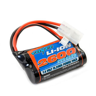 VZL22600T  VOLTZ LI-ION 7.4V 2600MAH BATTERY WITH TAMIYA PLUG