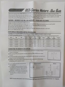 397080 Corelly Red series brushless motor sensorless 8T 