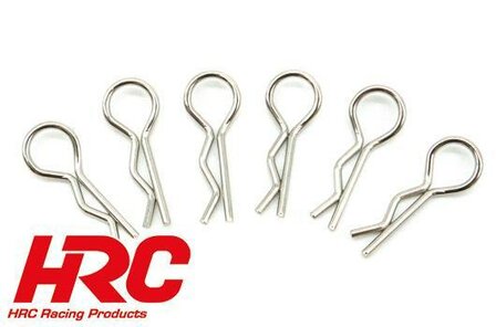 HRC15-P114 Body Clips - 1/10 - short - small head 6 pcs