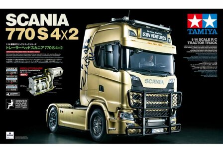 Tamiya bouwpakket vrachtwagen 56379 1:14 RC Scania 770 S 4x2