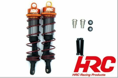 Onderdeel rc auto HRC28014F Option Part - 1/8 - Shock Set - Aluminium - Threaded - 110x25mm - Gold TI 2 pcs