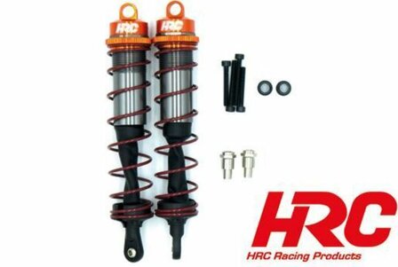 Onderdeel rc auto HRC28014R Option Part - 1/8 - Shock Set - Aluminium - Threaded - 130x25mm - Gold TI 2 pcs