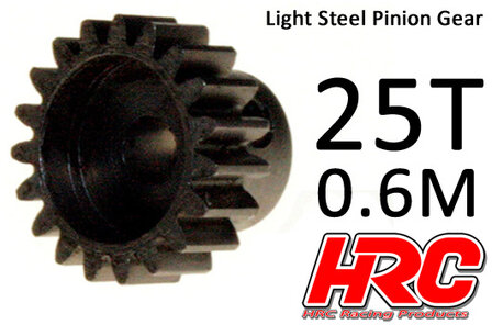 Tandwiel HRC70625 Pinion Gear - 0.6M  Steel  Light  25T