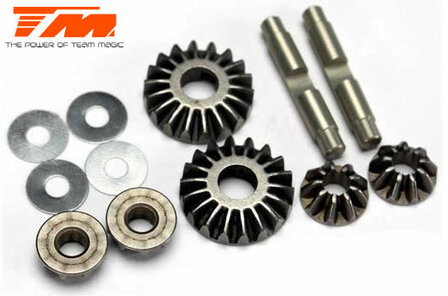 TM507294  Option Part - E4RS II EVO / E4JS/JR II / E4RS III / E4RS4 - Differential Metal Bevel Gear Set