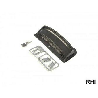 53470, 1/10 Racing Rear Wing Set Carbon- Look 175mm