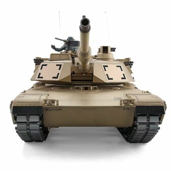 RC tank 1/16 RC Tank &ldquo;M1A2 Abrams&rdquo; 1:16 Heng Long - Rook &amp; Geluid, stalen tandwielen, metalen rupsbanden en metalen wielen, 2,4 GHz V7.0 &ndash; PRO met RRZ
