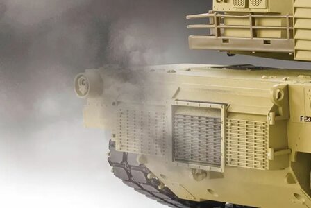 RC tank 1/16 RC Tank &ldquo;M1A2 Abrams&rdquo; 1:16 Heng Long - Rook &amp; Geluid, stalen tandwielen, metalen rupsbanden en metalen wielen, 2,4 GHz V7.0 &ndash; PRO met RRZ