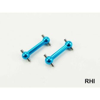 800704 Aandrijfassen Blauw alu voor/achter TT02 2 stuks