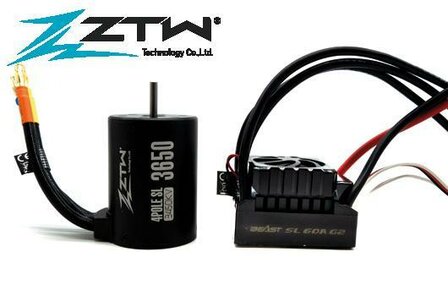 ZWT1106021Electronic Speed Controller COMBO 1/10 - Brushless - Beast SL 60A G2 - Motor 3650 3450KV
