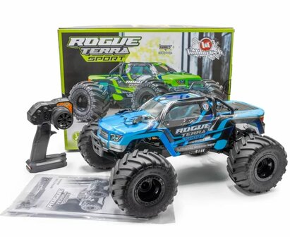 ROGUE TERRA borstelloze SPORT Blue-PACK accu&#039;s en lader