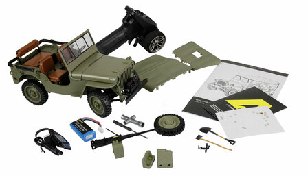 Jeep Willys MB Scale Crawler 4WD 1:14 RTR groen 22737