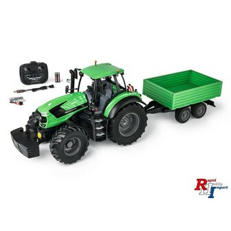 907705 1:16 Deutz-tractor 8280 TTV met aanhanger 100% RTR