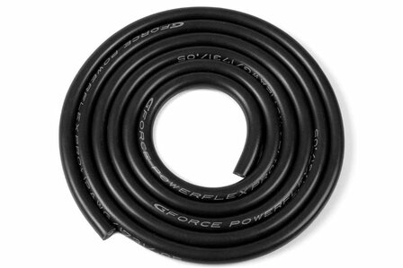 GF-1341-031 Revtec - Silicone Wire - Powerflex PRO+ - Black - 12AWG - 1731/0.05 Strands - OD 4.5mm - 1m